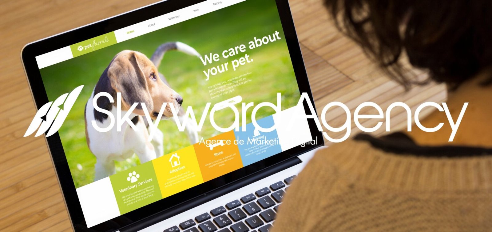 Illustration d'un site web à Tamarin