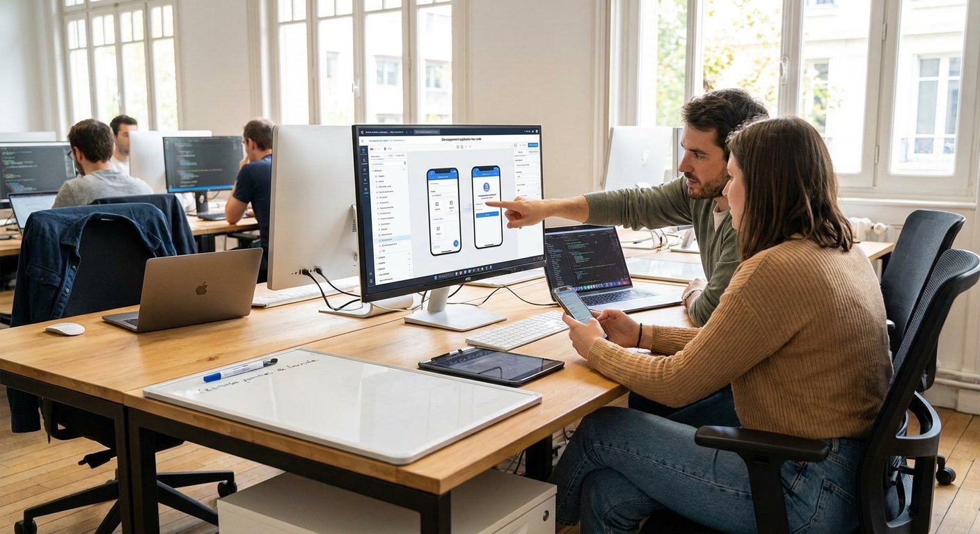 Développement d'applications mobiles sans code/low-code : le guide 2026 : développement application low-code