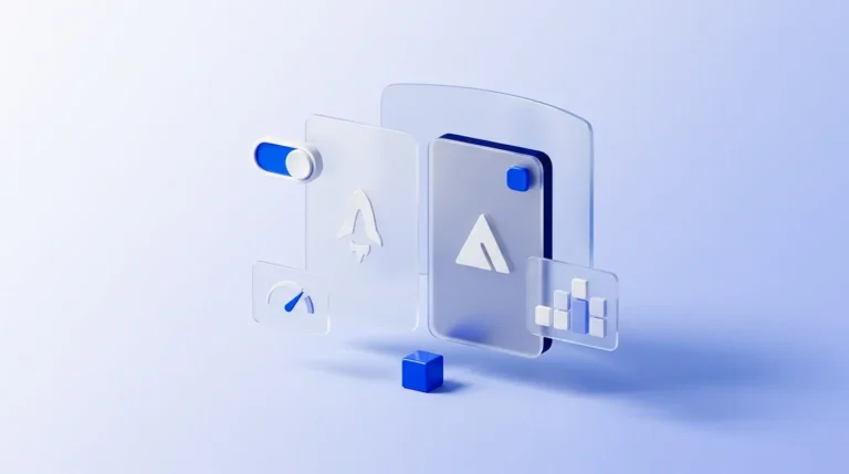 Deux panneaux de verre translucides, l'un avec le logo Astro, l'autre avec le logo Next.js.
