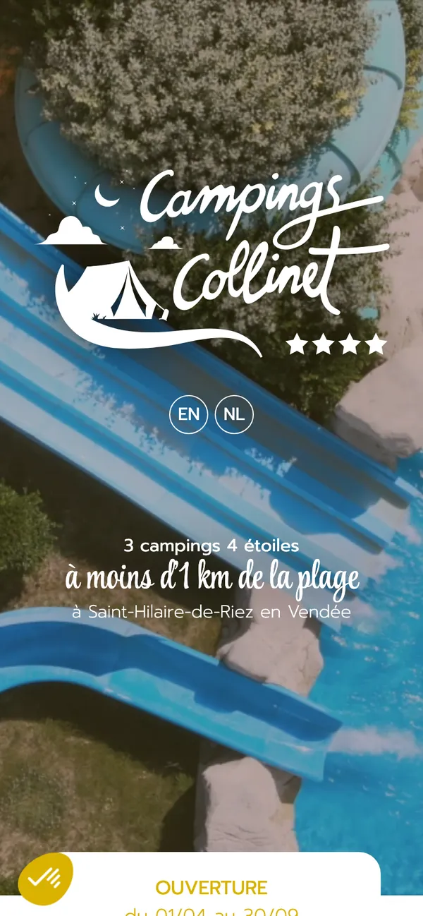 Le même site sur mobile