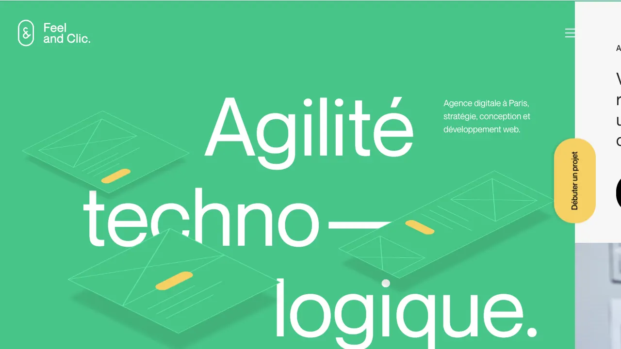 Page d'accueil du site de Feelandclic
