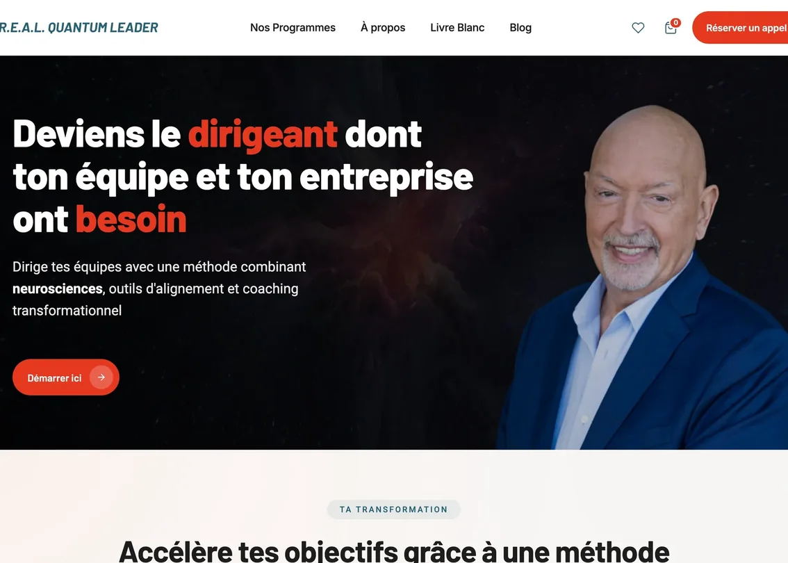 Real Quantum Leader website