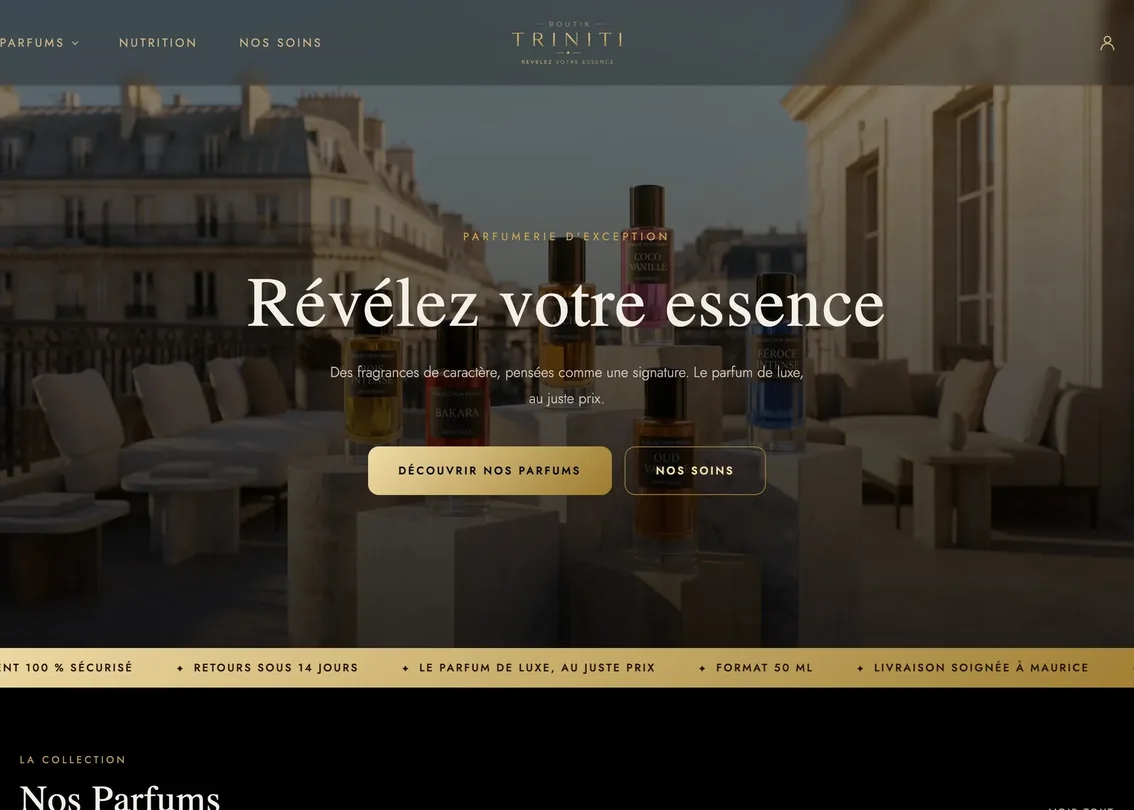 Boutik Triniti online store