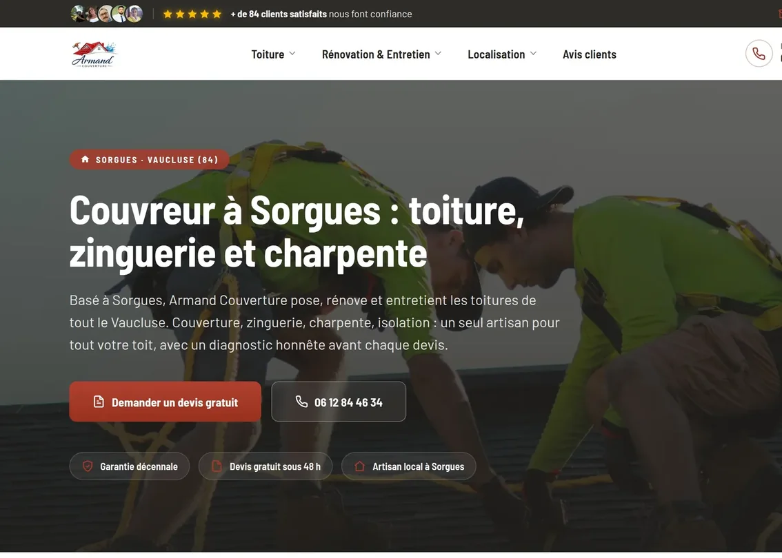 Armand Couverture website
