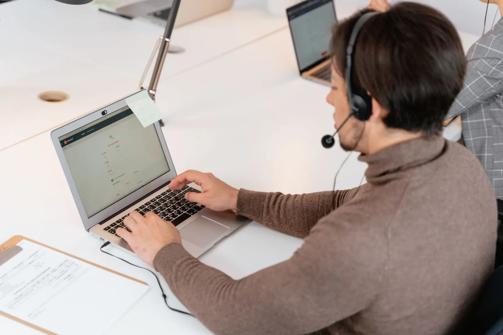 Interface d'un agent IA gérant des tâches WordPress